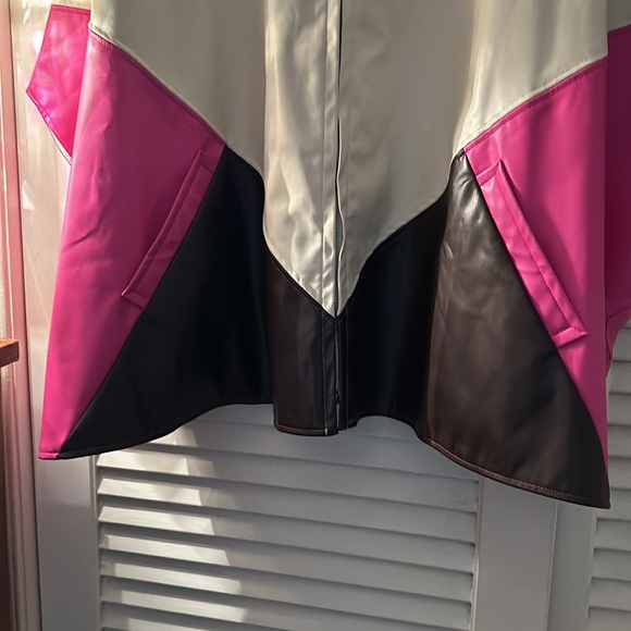 NWOT - Anthropology Vegan Leather Poncho - Picture 3 of 5